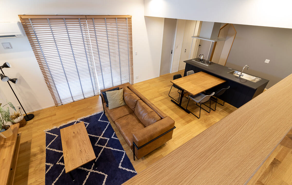 スキップフロアのある平屋のお家